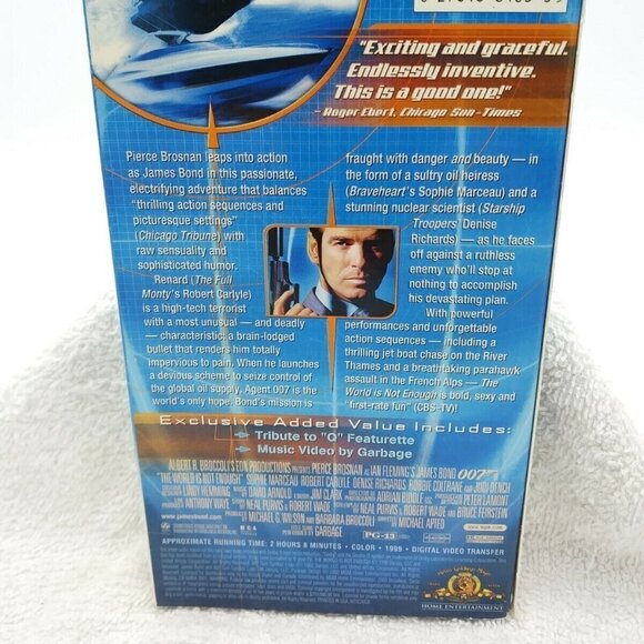 Lot of 2 -007 James Bond - VHS - 1998 Pierce Bronson MGM Tomorrow, The World - Picture 12 of 13